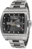 Corum 107-101-04-V250-0000 Men's Ti-Bridge Automatic Power Reserve Titanium Bracelet Black Dial Watch
