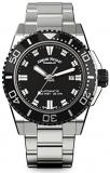 Armand Nicolet Men's Diver Automatic Watch with Stainless Steel Bracelet A480AGN-NR-MA4480AA