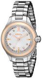 EBEL Women's 1216094 Onde Diamond-Accented Steel and Rose Gold Watch