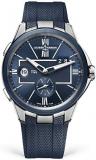 Ulysse Nardin Executive Dual Time Blue Dial Mens Watch 243-20-3/43
