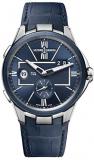 Ulysse Nardin Executive Dual Time Blue Dial Mens Watch 243-20/43