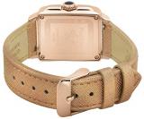 GV2 Women's Padova Gold Tone Swiss Quartz Watch with Leather Calfskin Strap, Bronze, 18 (Model: 12300)