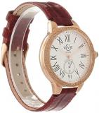 GV2 by Gevril Women's Astor Stainless Steel Swiss Quartz Watch with Leather Strap, Red, 18 (Model: 9102-L4)