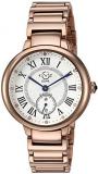 GV2 Women's Rome Tone Swiss Quartz Watch with Stainless Steel Strap, Rose Gold, 16 (Model: 12201B)