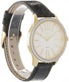 GV2 by Gevril Women Siena Stainless Steel Swiss Quartz Watch with Leather Strap, Black, 18 (Model: 11721.1)
