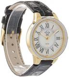 GV2 by Gevril Women Astor II Stainless Steel Swiss Quartz Watch with Leather Strap, Gray, 18 (Model: 9142-L7)