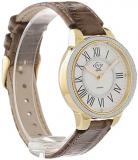 GV2 by Gevril Women Astor II Stainless Steel Swiss Quartz Watch with Leather Strap, Brown, 18 (Model: 9142-L9)