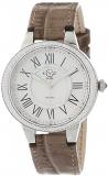 GV2 by Gevril Women Astor II Stainless Steel Swiss Quartz Watch with Leather Strap, Brown, 18 (Model: 9140-L8)