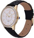 GV2 by Gevril Women's Siena Stainless Steel Quartz Dress Watch with Leather Strap, Black, 18 (Model: 11702-S2)