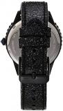 GV2 by Gevril Women's Siena Stainless Steel Quartz Dress Watch with Leather Strap, Black, 18 (Model: 11703-S1)
