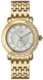 GV2 by Gevril Marsala Gemstone Womens With Gemstones and Diamonds Swiss Quartz Gold Tone Stainless Steel Bracelet Watch, (Model: 9891)