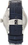 GV2 by Gevril Men Giromondo Quartz Watch with Stainless Steel Strap, Blue, 20 (Model: 42301.2)