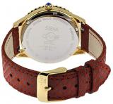 GV2 by Gevril Women Siena Stainless Steel Swiss Quartz Watch with Leather Strap, Burgundy, 18 (Model: 11702-525.E)