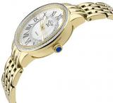 GV2 by Gevril Women's Astor II Swiss Quartz Watch with Gold Tone Strap, 18 (Model: 9142)