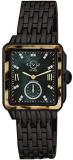 GV2 by Gevril Women Bari Tortoise Swiss Quartz Watch with Stainless Steel Strap, Black, 18 (Model: 9243B)