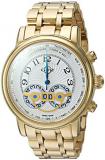 GV2 by Gevril Montreux Mens Chronograph Swiss Quartz Tachymeter Round Case Gold Tone Stainless Steel Watch, (Model: 8102B)