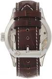 Gevril Men's Stainless Steel Swiss Mechanical Watch with Italian Leather Strap, Brown, 20 (Model: 462002-L2)