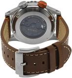 GV2 by Gevril Men's Stainless Steel Automatic Watch with Leather Strap, Brown, 22.5 (Model: 3506)