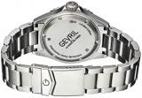 Gevril Men's Wall Street Swiss Automatic Watch with Stainless Steel Strap, Silver, 22 (Model: 4857A)