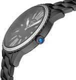 GV2 by Gevril Women's Siena Swiss Quartz Watch with Stainless Steel Strap, Black, 18 (Model: 11724)