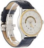 GV2 by Gevril Men Giromondo Quartz Watch with Stainless Steel Strap, Blue, 20 (Model: 42307.2)