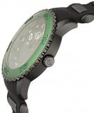 GV2 by Gevril Aurora Mens Swiss Quartz Black Silicone Strap Watch, (Model: 9705)