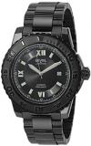 Gevril Men&#39;s Seacloud Automatic Self Winder Watch with Stainless Steel Strap, Black, 22 (Model: 3122B)