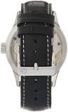 Gevril Men's Stainless Steel Swiss Mechanical Watch with Italian Leather Strap, Black, 20 (Model: 462001-L1)