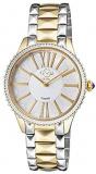 GV2 by Gevril Women's Siena Swiss Quartz Watch with Stainless Steel Strap, Two Toned Rose, 18 (Model: 11721)