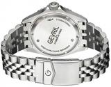 Gevril Men's Wall Street Swiss Automatic Watch with Stainless Steel Strap, Silver, 22 (Model: 4857B)