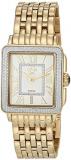 GV2 by Gevril Women's Padova Swiss Quartz Watch with Gold Tone Strap, 18 (Model: 12303B)