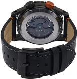 GV2 by Gevril Men's Stainless Steel Automatic Watch with Leather Strap, Black, 22.5 (Model: 3509)