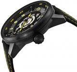 Gv2 by Gevril Men's Stainless Steel Automatic Sport Watch with Leather Strap, Black, 22 (Model: 1315)