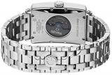 Gevril Avenue of Americas Mens Swiss Automatic Rectangle Stainless Steel Bracelet Watch, (Model: 5060B)