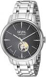 Gevril Men&#39;s Mulberry Swiss Automatic Watch with Stainless Steel Strap, Silver, 18 (Model: 9600B)