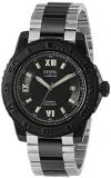 Gevril Men's Seacloud Automatic Self Winder Watch with Stainless Steel Strap, Black, 22 (Model: 3121B)