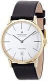 Hamilton Intra-Matic Silver Dial SS Black Leather Auto Men's Watch H38475751