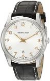 Hamilton Men's 'Jazzmaster' Quartz Stainless Steel and Leather Watch, Color:Brown (Model: H38511513)