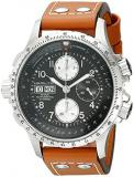 Hamilton Men&#39;s H77616533 Khaki ; Dial color - Black X Chronograph Watch