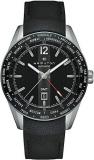 Hamilton H43725731 Broadway GMT Limited Edition Men's Watch Black Leather