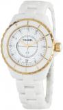 Chanel Men&#39;s H2180 J 12 White Dial Watch