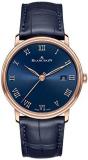 Blancpain Villeret Ultra Slim Rose Gold, Blue Dial 40mm Mens Watch 6651-3640-55B