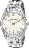 Hamilton Men's H38511113 Jazzmaster Thinline Quartz Stainless Steel Watch, Silver-Toned