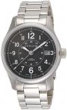 Hamilton Men's Khaki Field Swiss-Automatic Watch with Stainless-Steel Strap, Silver, 20 (Model: H70595163)