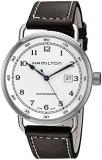 Hamilton Men's H77715553 Khaki Navy Stainless Steel Watch with Brown Band