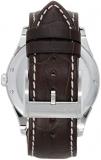 Hamilton Jazzmaster Thinline Swiss Quartz Watch 42mm Case, White Dial, Brown Leather Strap (Model: H38511513)