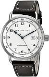 Hamilton Khaki Navy Pioneer Silver Dial SS Leather Automatic Men Watch H77715553