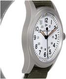 Hamilton Khaki Field Swiss Mechanical Watch 42mm Case, White Dial, Green Textile NATO Strap (Model: H69529913)