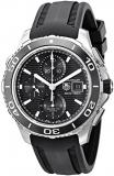 Tag Heuer Men's CAK2110.FT8019 Aquaracer500 Stainless Steel Watch with Black Rubber Strap