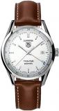 Tag Heuer Men's Carrera Silver Dial Brown Leather